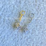 Pingente para Piercing Titânio Flor Zircônias - Imagem 2