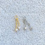 Pingente para Piercing Titânio Duplo Zircônias