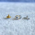 Kit Microdermal Titânio Premium Cristal Gold Pvd 24k - Imagem 2