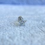 Labret Aço Rosca Interna Flor Zircônias - Imagem 5