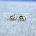 Kit Microdermal Titânio Premium Cristal Aurora Boreal Gold Pvd 24k - Imagem 3