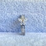 Argola Titânio Zircônias Para Umbigo Borboleta - Imagem 3