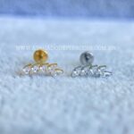 Labret Rosca Interna Titânio Cluster Zircônias