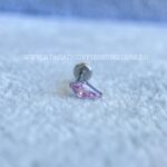 Labret Rosca Interna Titânio Zircônia Rosa - Imagem 3