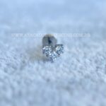 Labret Rosca Interna Titânio Coração Zircônias - Imagem 5