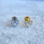 Labret Rosca Interna Titânio Coração Zircônias