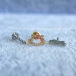 Labret Rosca Interna Titânio Hello Kitty Zircônias - Imagem 5