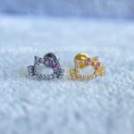 Labret Rosca Interna Titânio Hello Kitty Zircônias