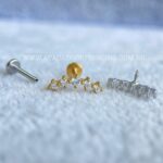 Labret Aço Rosca Interna Cluster Zircônias - Imagem 5