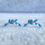 Labret Rosca Interna Titânio Ramo Zircônias Azul - Imagem 2