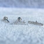 Labret Rosca Interna Titânio Cluster Zircônias - Imagem 2