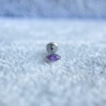 Labret Rosca Interna Titânio Zircônia Lilás - Imagem 4