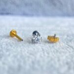 Labret Rosca Interna Titânio Gato Zircônia - Imagem 3