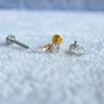 Labret Rosca Interna Ponto de Luz Titânio Zircônias - Imagem 3