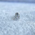 Labret Rosca Interna Titânio Flor Zircônias - Imagem 4