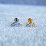 Labret Rosca Interna Titânio Cluster Zircônias