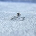 Labret Rosca Interna Titânio Flores Zircônias - Imagem 3