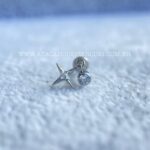 Labret Rosca Interna Titânio Ponto de Luz Zircônia Pingente Estrela - Imagem 4